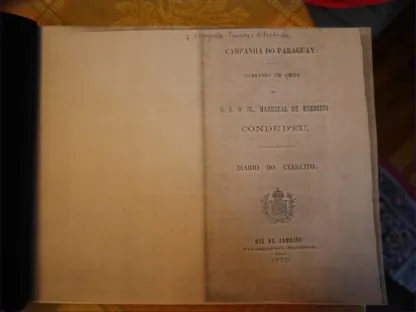 Title page of Campanha do Paraguay, Diario do Exercito.
